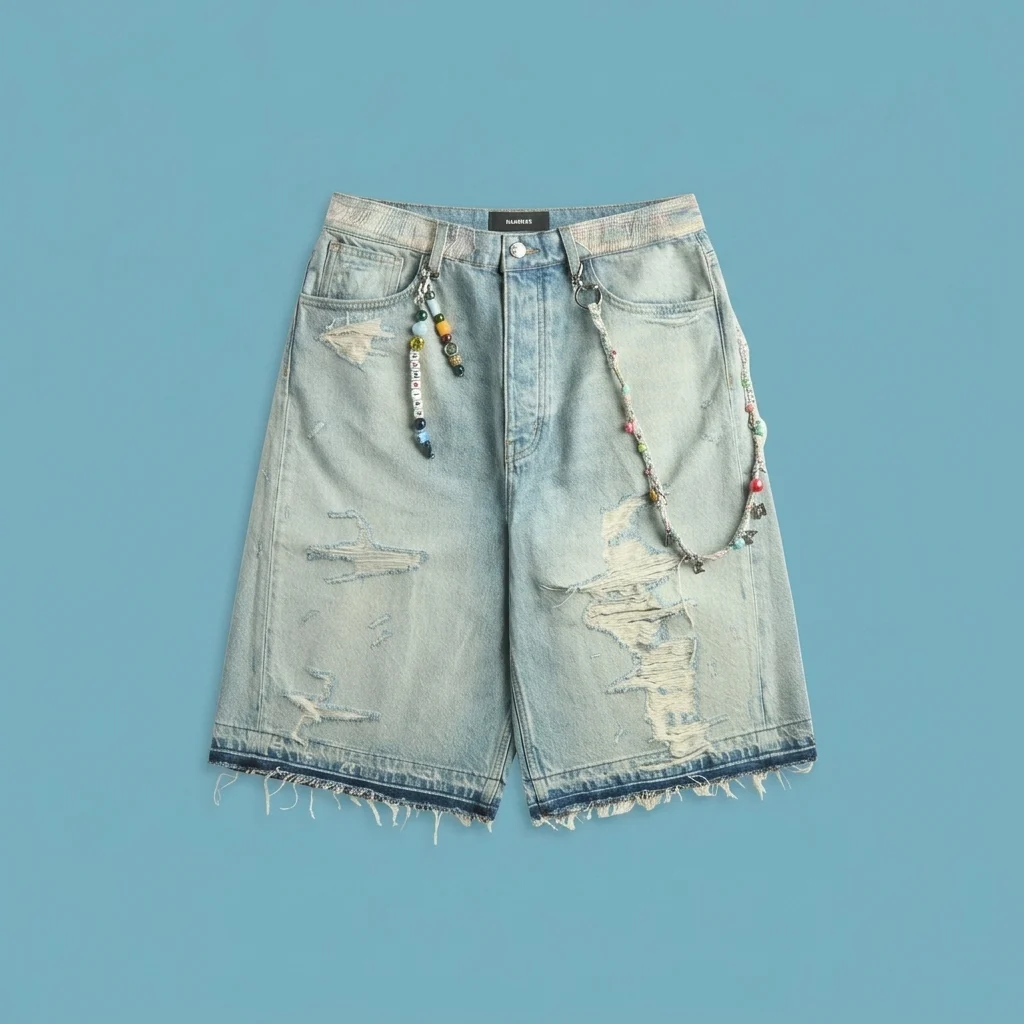 NAHMIAS Venice Short - Light Indigo Denim