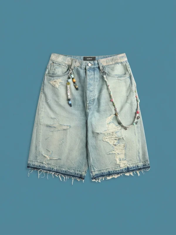 NAHMIAS Venice Short - Light Indigo Denim