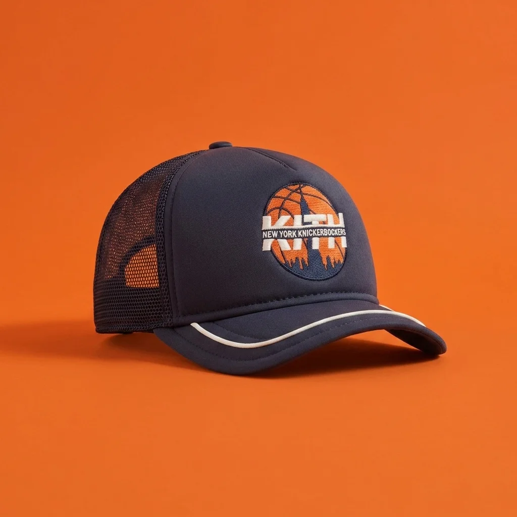 Kith & New Era for the New York Knicks 9FORTY Trucker Snapback - Nocturnal