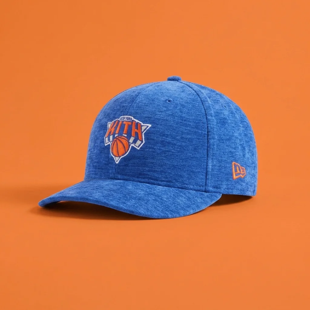 Kith & New Era for the New York Knicks Chenille 59FIFTY Low Profile Fitted Cap - Royal