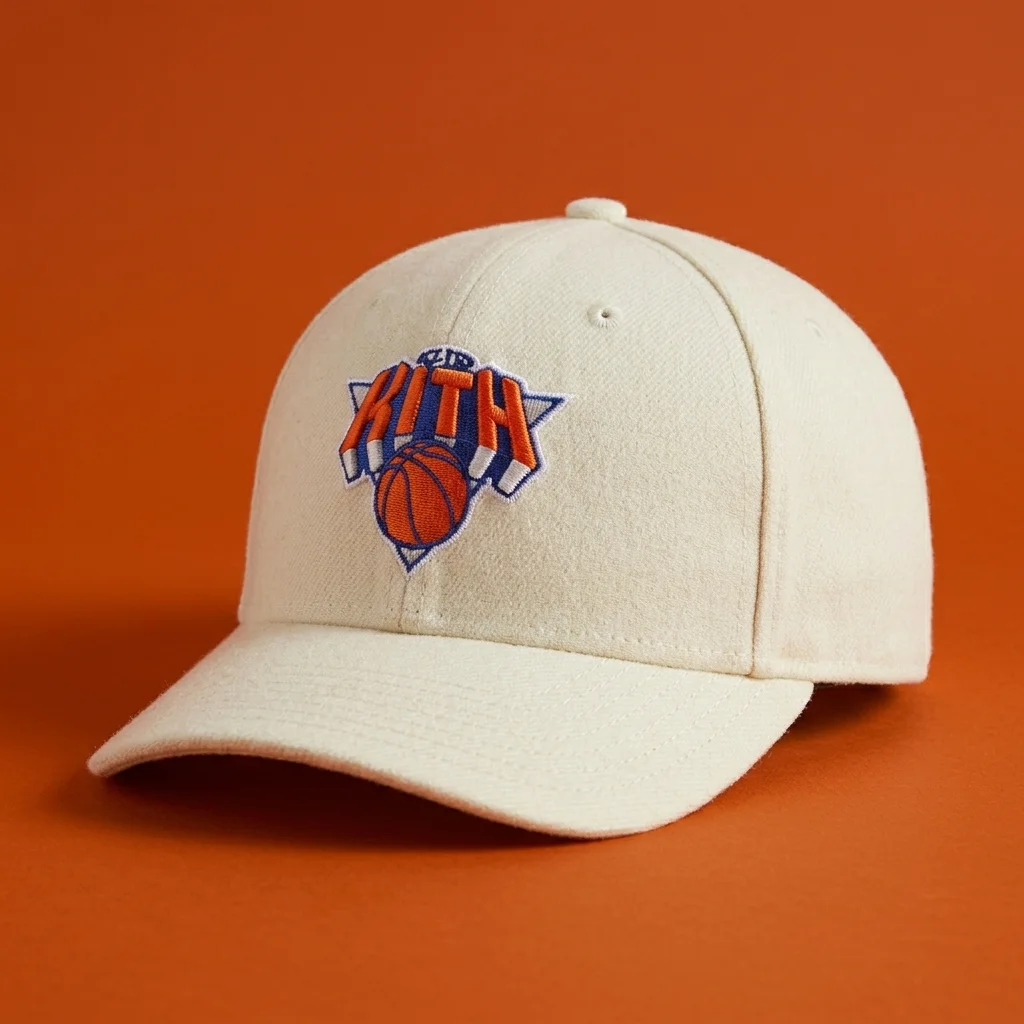 Kith & New Era for the New York Knicks Logo 59FIFTY Low Profile Fitted Cap - Sandrift