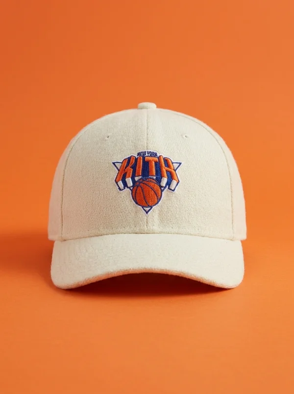 Kith & New Era for the New York Knicks Logo 59FIFTY Low Profile Fitted Cap - Sandrift