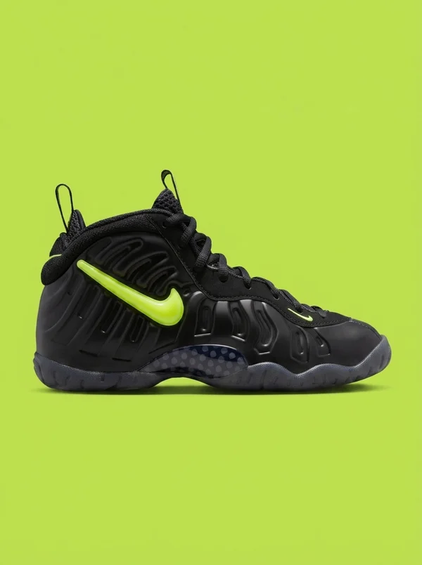Nike Little Posite Pro Black/Voltage Yellow