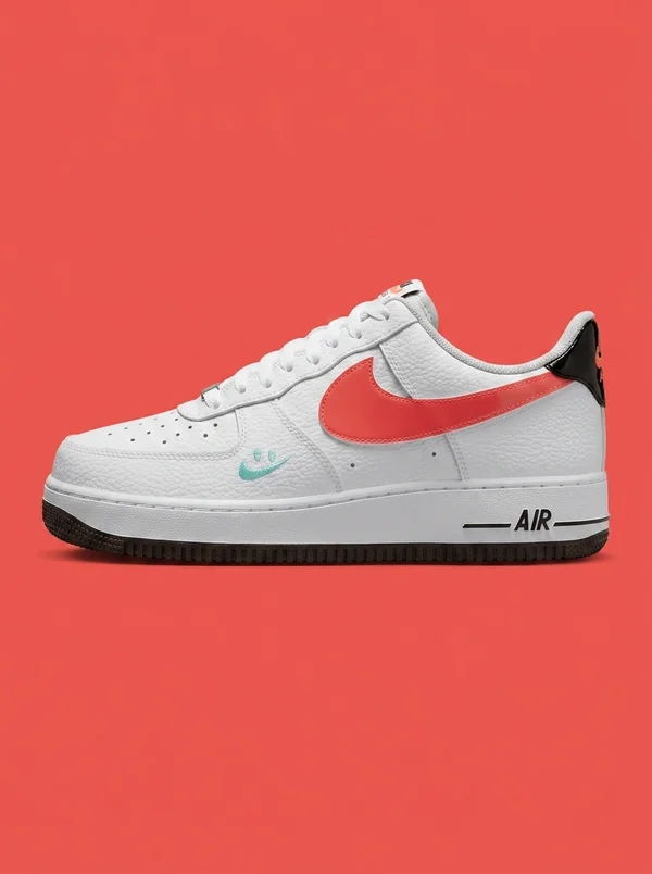 Nike Air Force 1 '07 White/Flash Crimson/Black