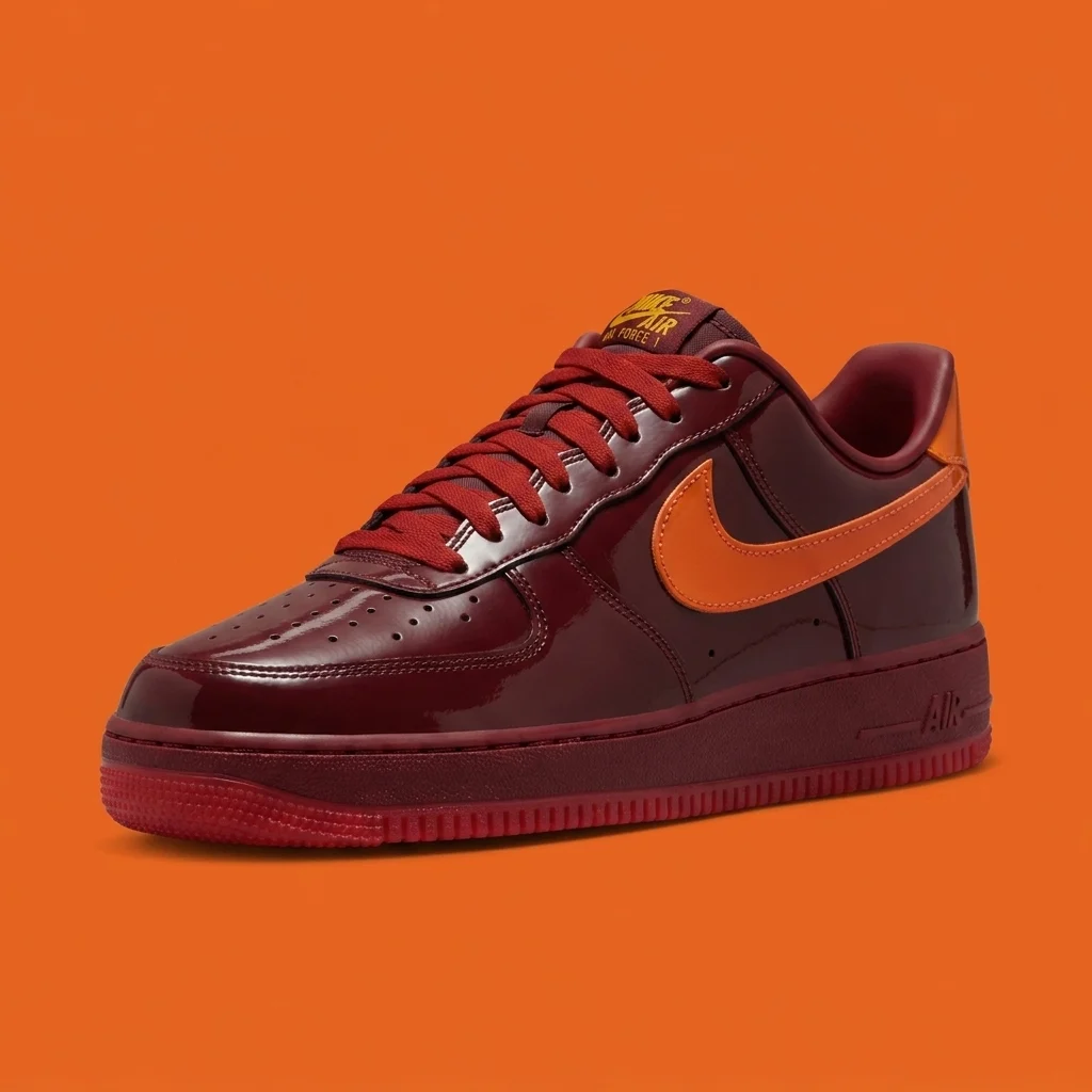 Nike Air Force 1 Patent “Dark Team Red”