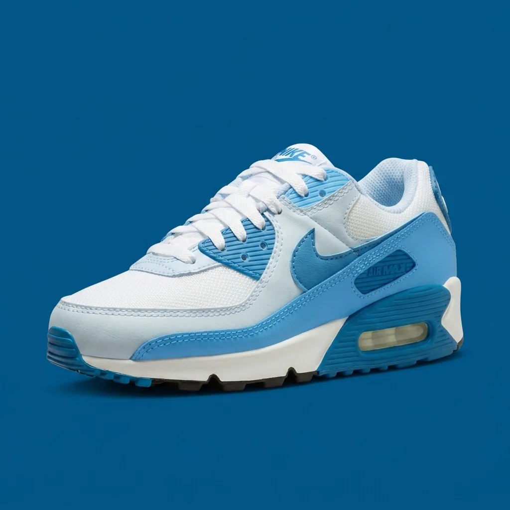 Nike Air Max 90 White / Argon Blue