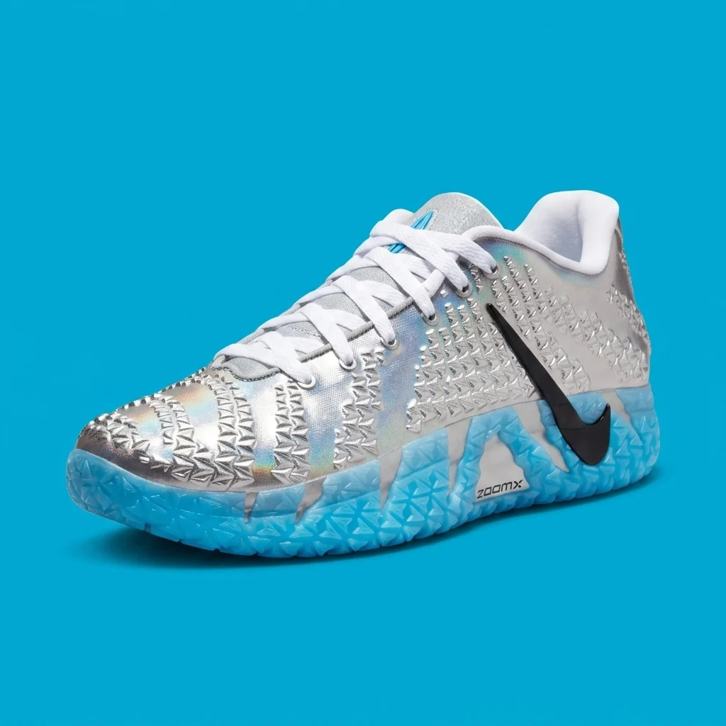 Jurassic Park Nike Ja 3 Metallic Silver Black Baltic Blue