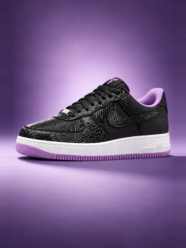 Nike Kobe Air Force 1 Low Black Purple Stardust