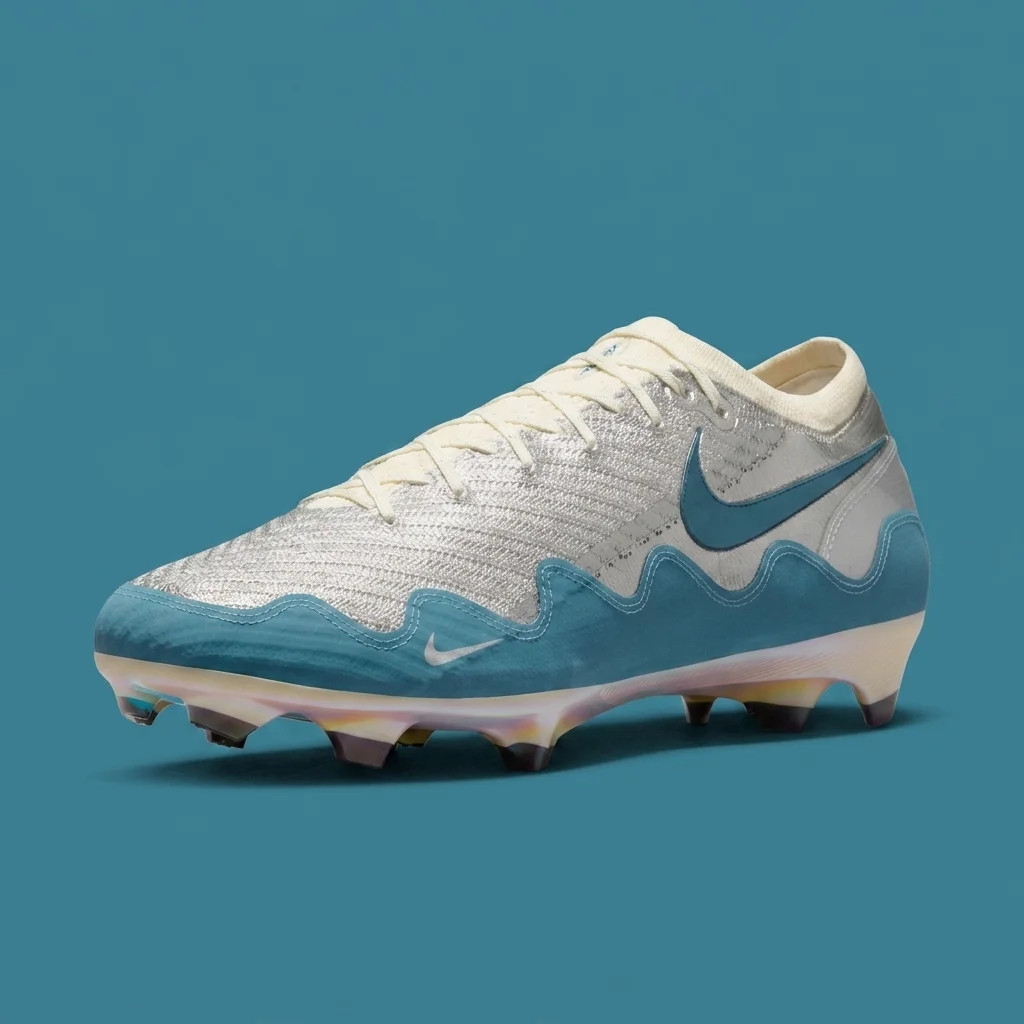Nike Mercurial Zoom Vapor 16 Elite FG SE x Patta Noise Aqua and Metallic Silver