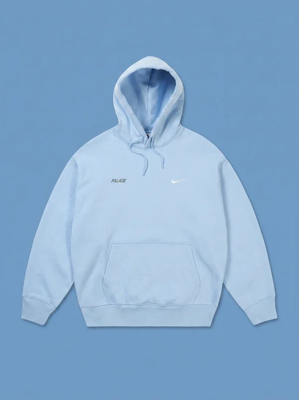 Palace Nike Font Swoosh Hood Sky Blue