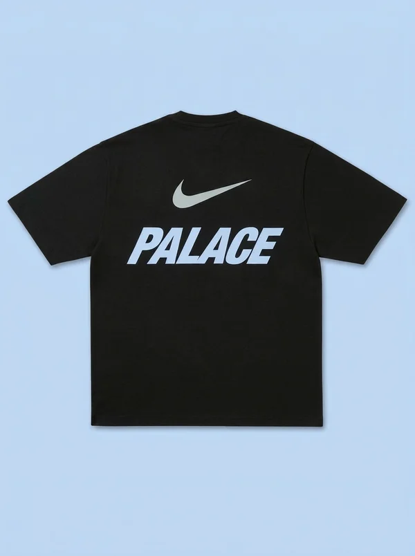 Palace Nike Font Swoosh T-Shirt Black