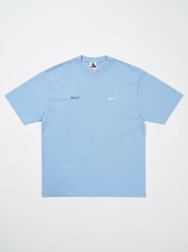 Palace Nike Font Swoosh T-Shirt Sky Blue