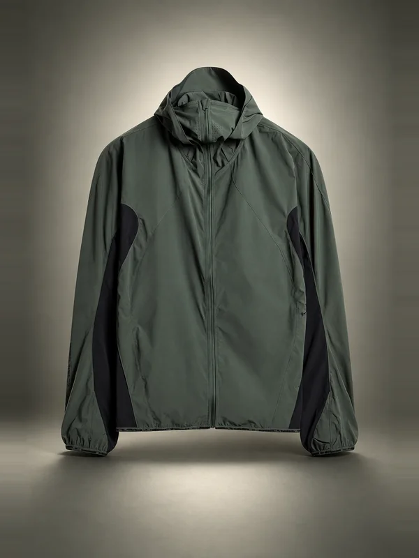 Nike Tech Helios Sun Shell Jacket - Camo Green, Newsprint & Black