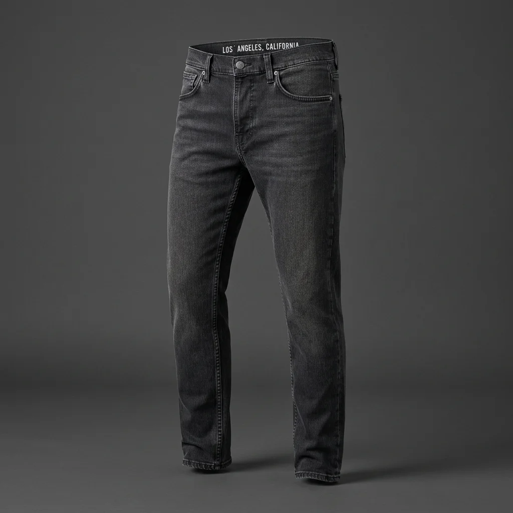 Nudie Jeans Black Lean Dean Jeans
