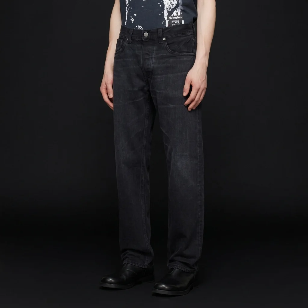 Nudie Jeans Black Rad Rufus Jeans
