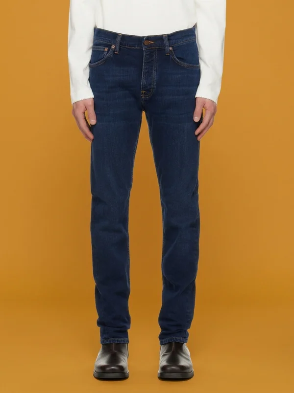 Nudie Jeans Navy Grim Tim Jeans