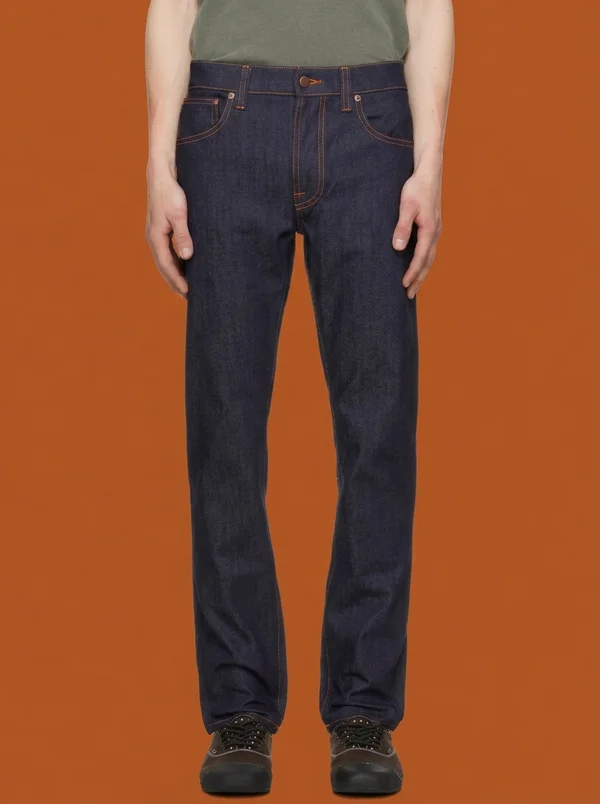 Nudie Jeans Navy Lean Dean Jeans