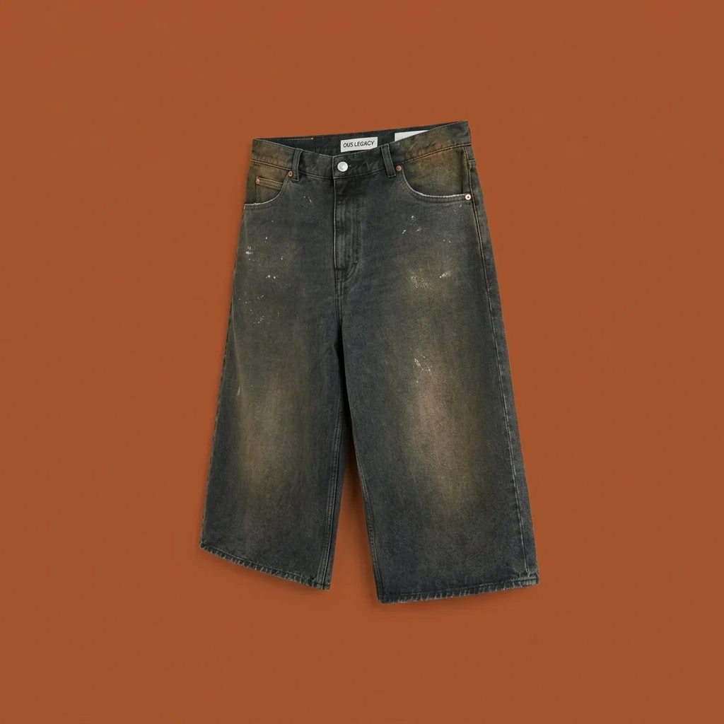 Our Legacy Capri Cut Denim Short - Nebula Wash