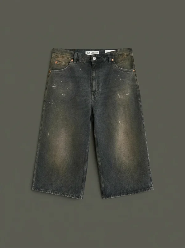 Our Legacy Capri Cut Denim Short - Nebula Wash