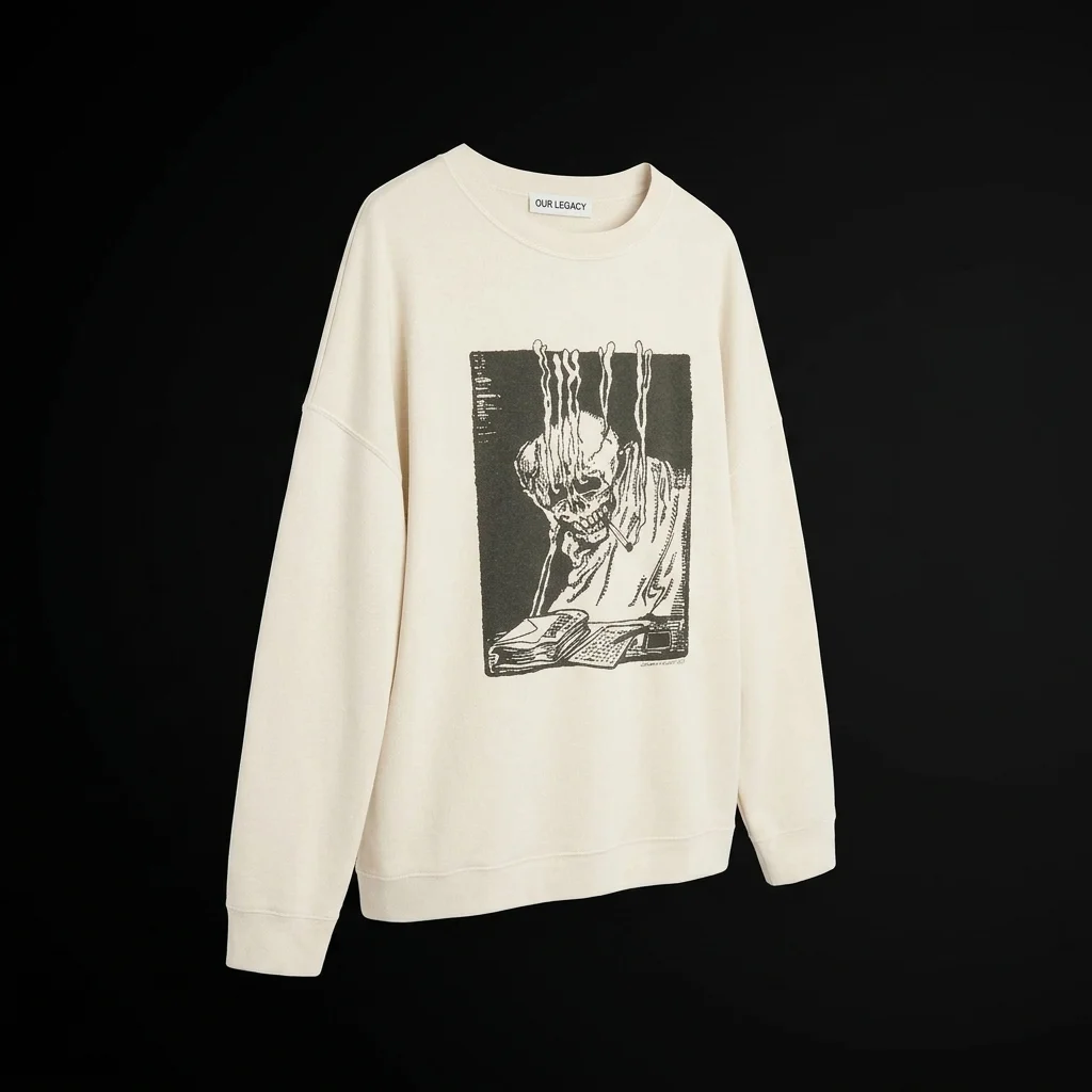 Our Legacy Slack Sweatshirt - Angry Fan Mail Print