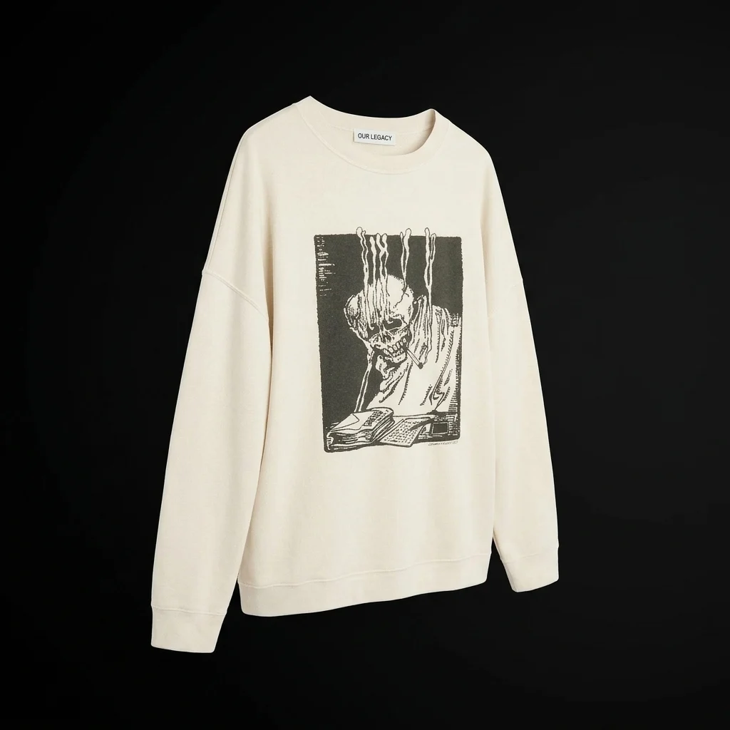 Our Legacy Slack Sweatshirt - Angry Fan Mail Print