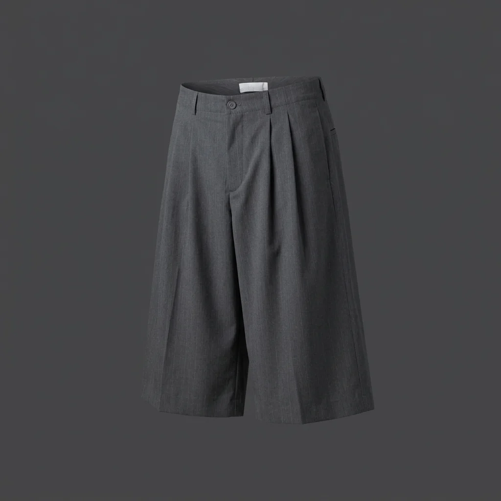 Our Legacy Split Short - Shark Pinstripe