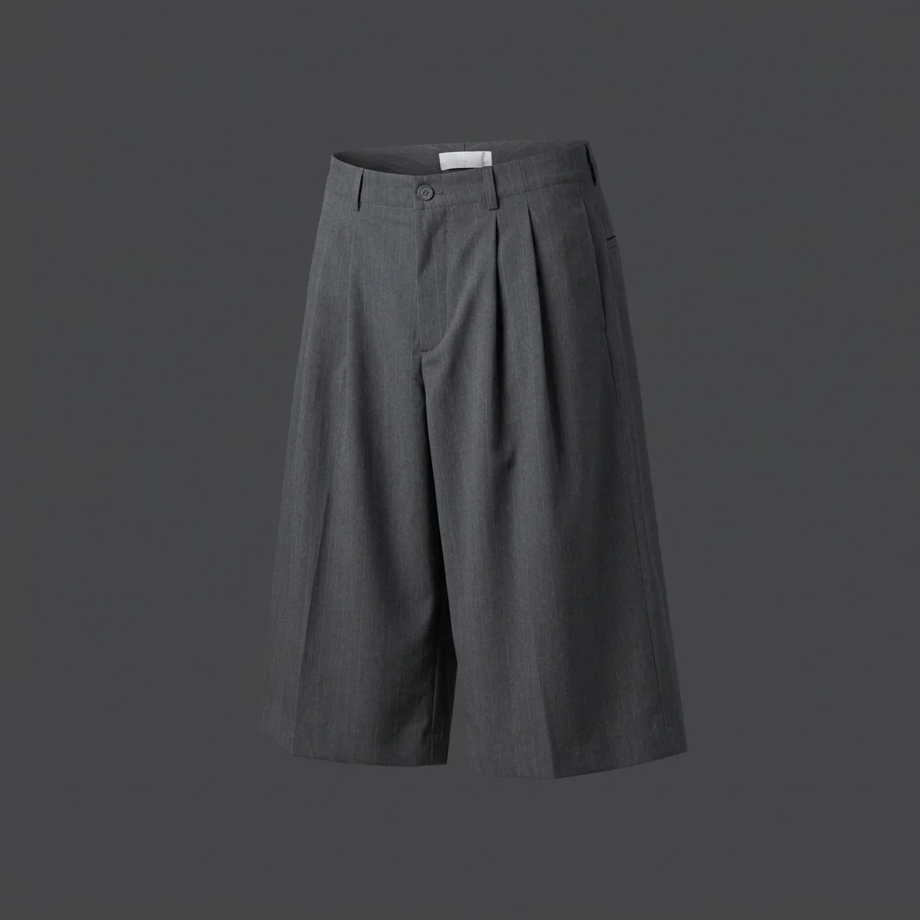 Our Legacy Split Short - Shark Pinstripe