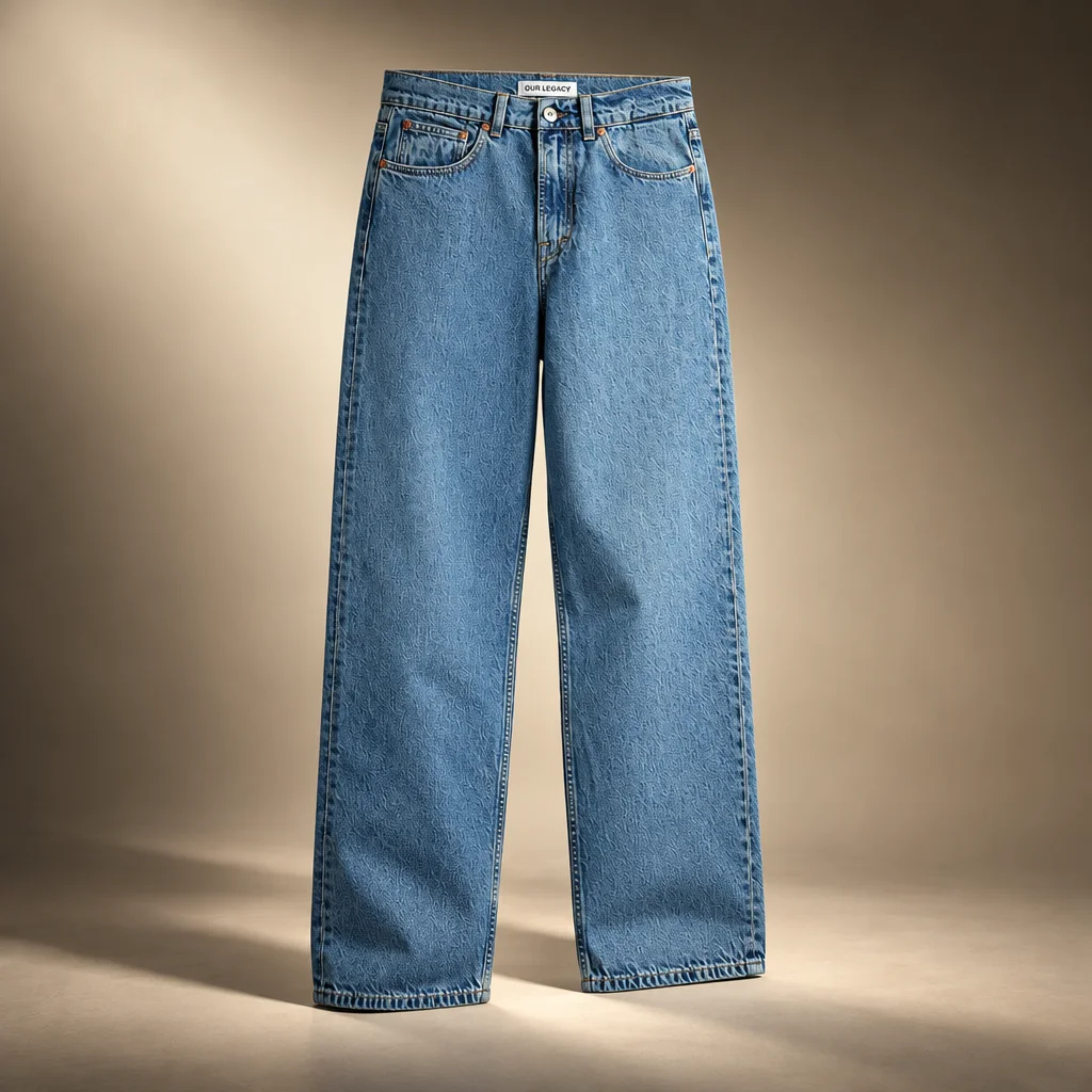 Our Legacy Third Cut Jean - Blue Tech Wash Denim