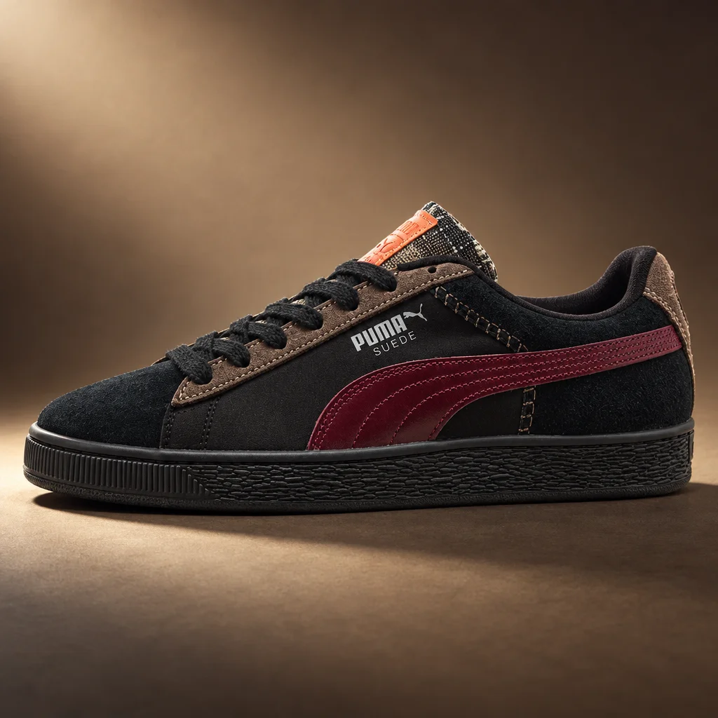 PUMA Suede Built & Earned II Black/Team Regal Red/Inky Blue