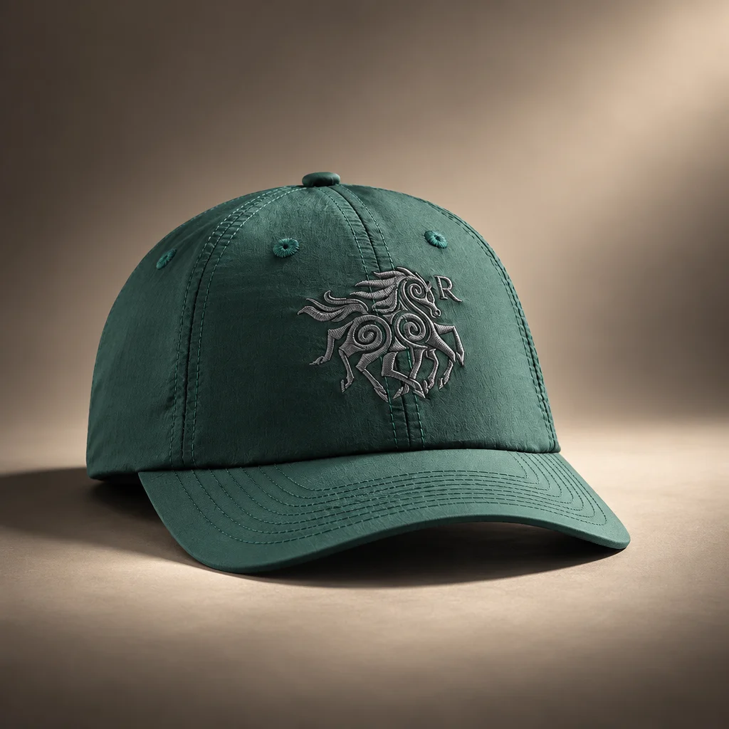 Ranra Cascade Shiny Nylon Baseball Hat - Dark Forest