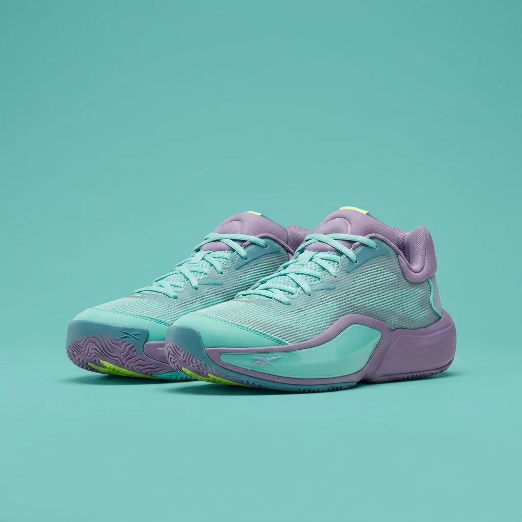 Reebok Engine A 26 Basketball Shoes Atomic Aqua/Dream Purple/Peri Blue