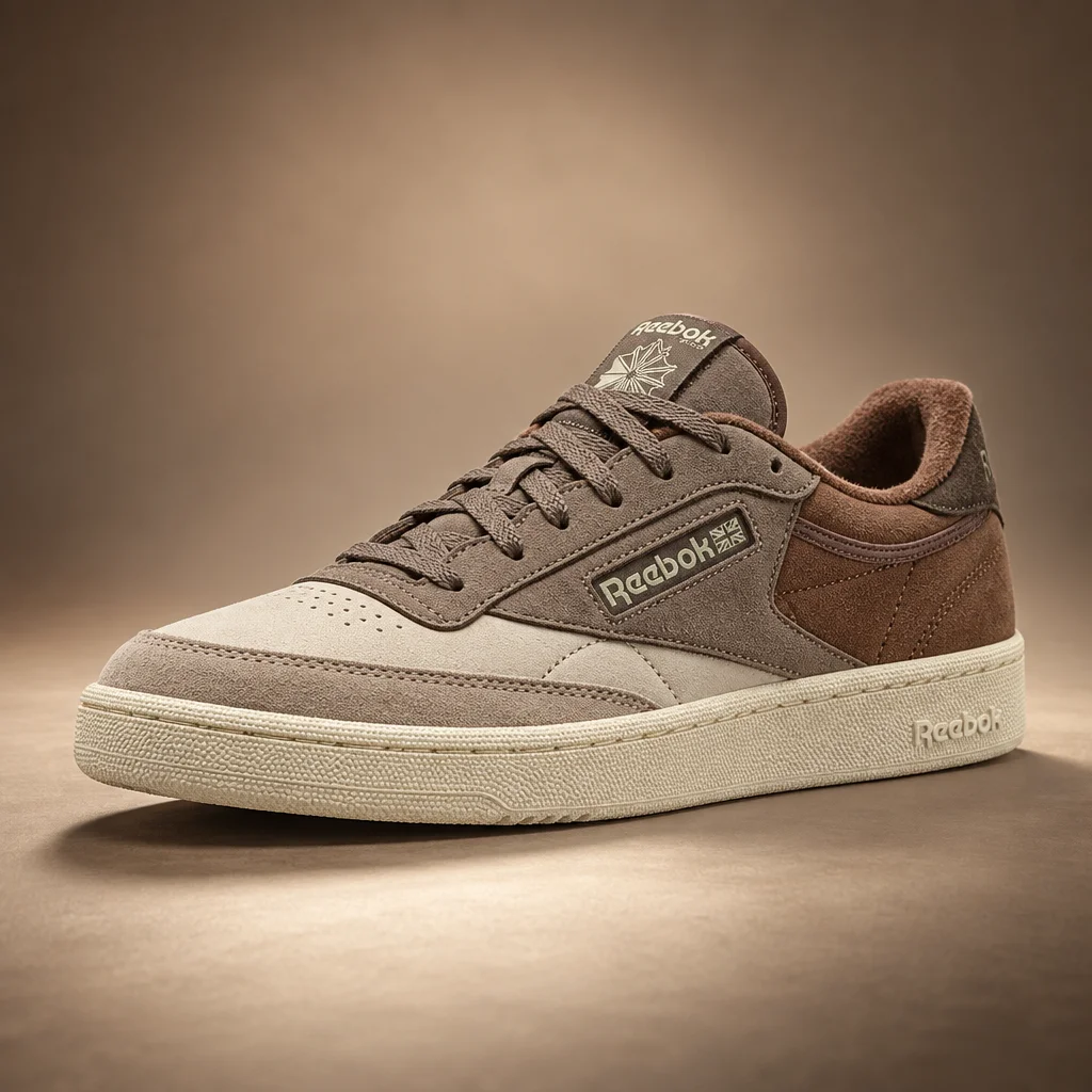 Reebok Men's Club C 85 Shoes Elevated Beige/Trek Grey/Formal Brown