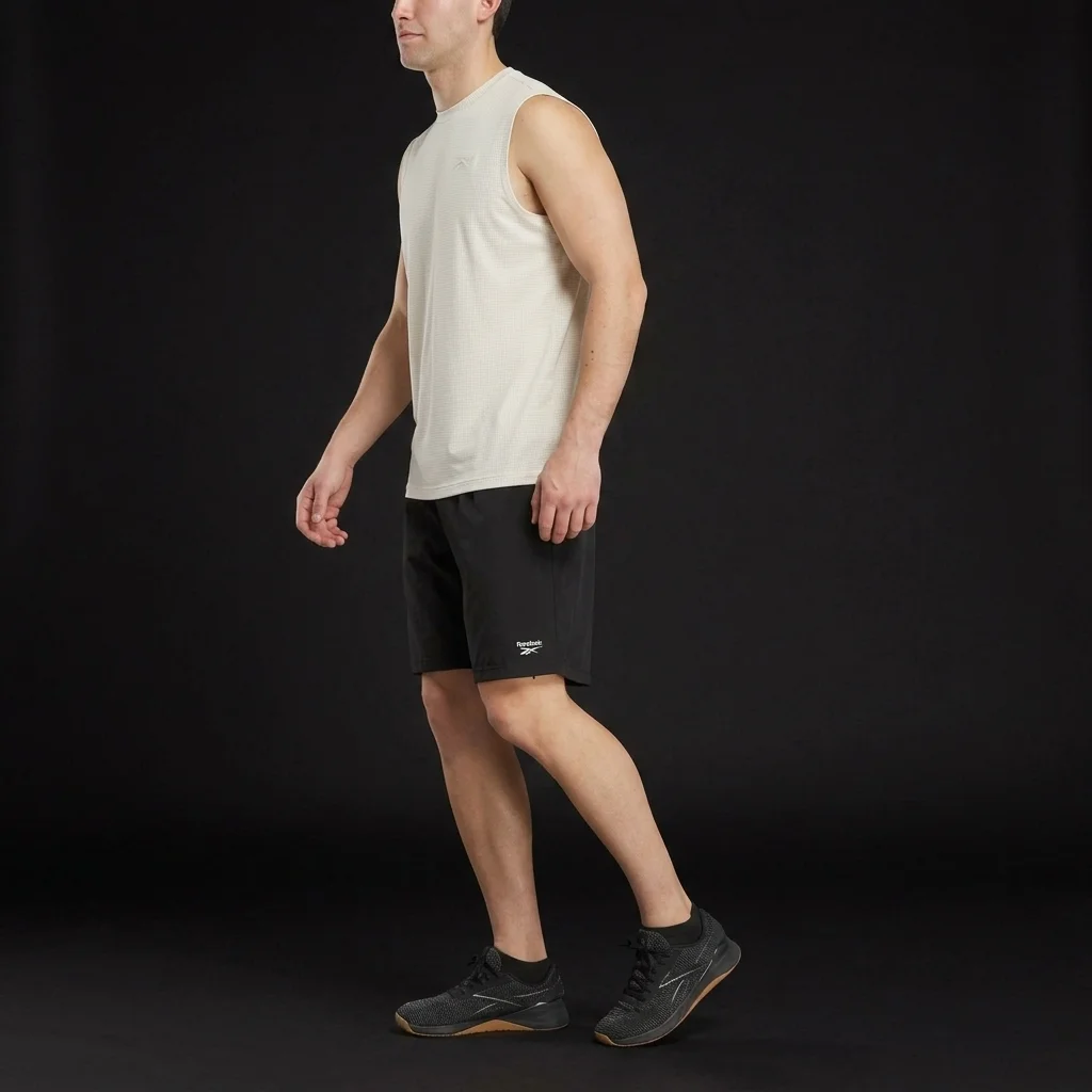 Reebok Men's Elite Sleeveless Top Alabaster