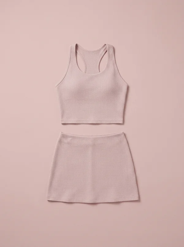 Reebok Time Out Cropped Tank Top Muted Mauve