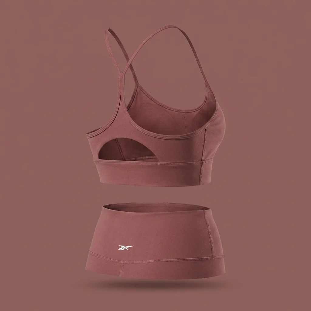 Reebok Women's Strappy Sports Bra Blackberry
