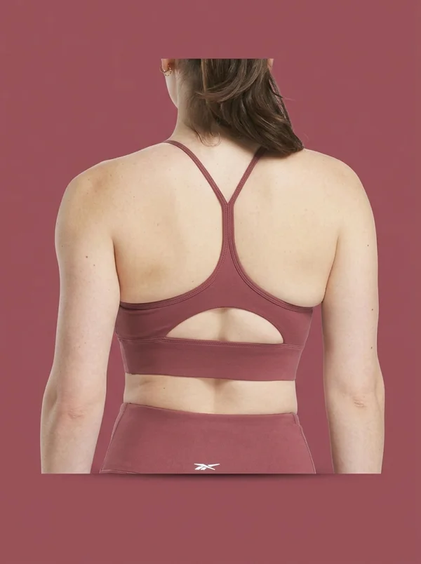 Reebok Women's Strappy Sports Bra Blackberry