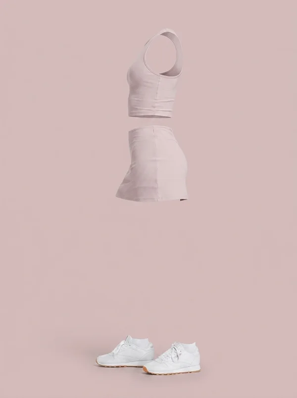 Reebok Women's Time Out Cropped Tank Top - Muted Mauve