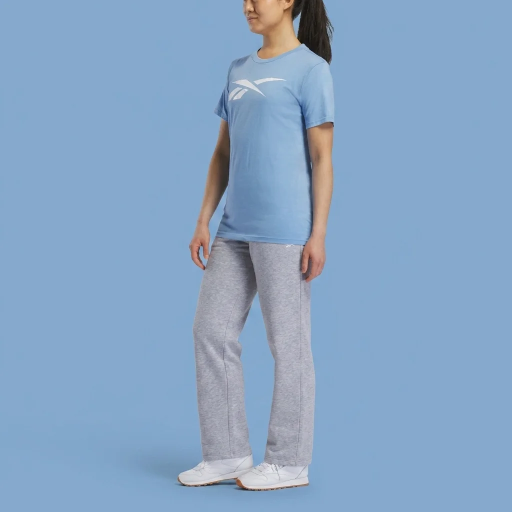 Reebok Women's Vector Graphic T-Shirt - Light Blue Heather