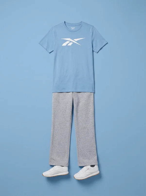 Reebok Women's Vector Graphic T-Shirt - Light Blue Heather