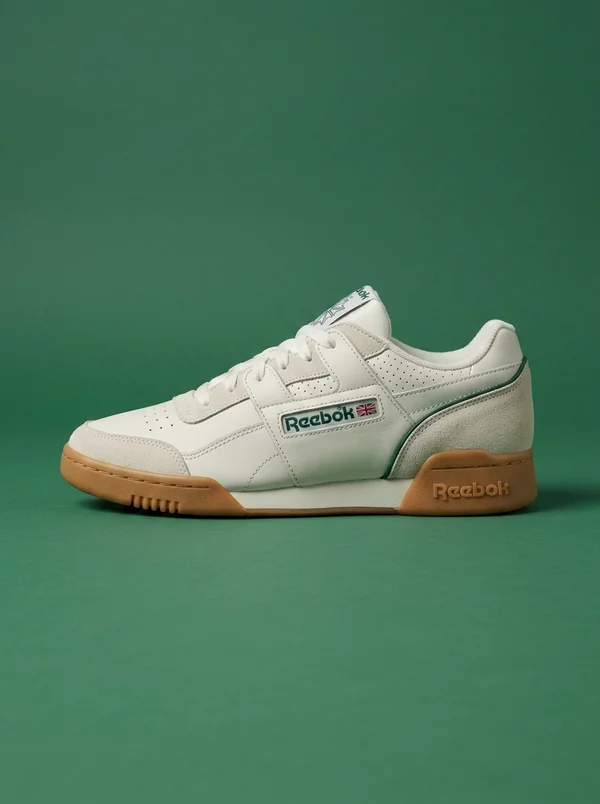 Reebok Workout Plus Shoes Chalk/Dark Green/Vintage Chalk
