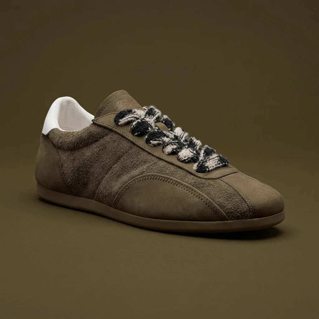 Represent Brown Low-Pro Nubuck Sneakers