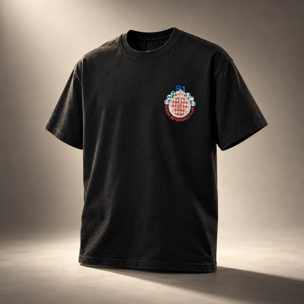 Rhude Automobile Club Tee - Vintage Black / Red