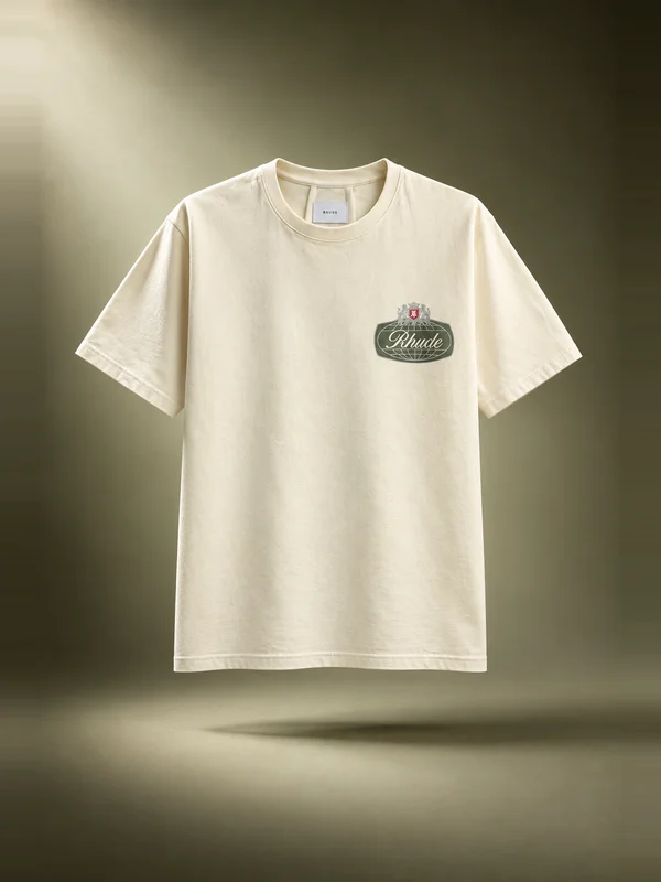 Rhude Desert Crest Tee - Vintage White / Silver