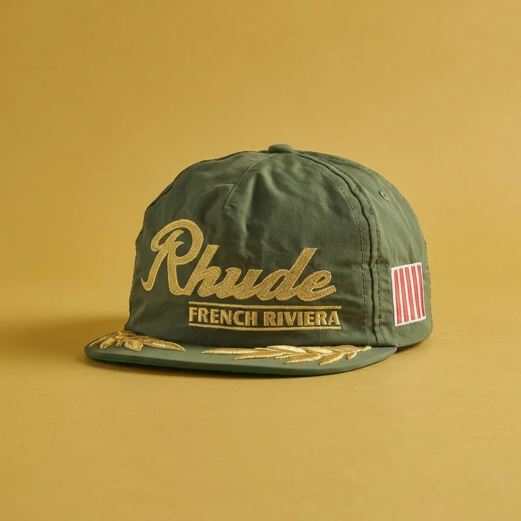 Rhude French Riviera Cap - Green / Gold