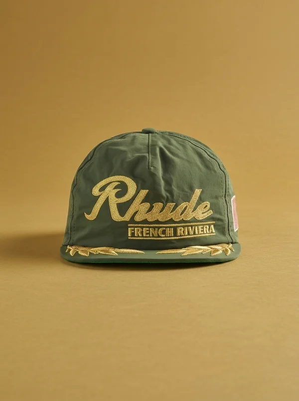 Rhude French Riviera Cap - Green / Gold