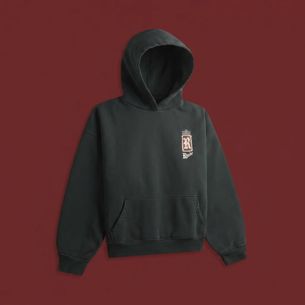 Rhude Fumar 91 Hoodie - Vintage Black / White / Red