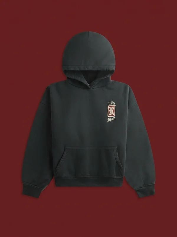 Rhude Fumar 91 Hoodie - Vintage Black / White / Red