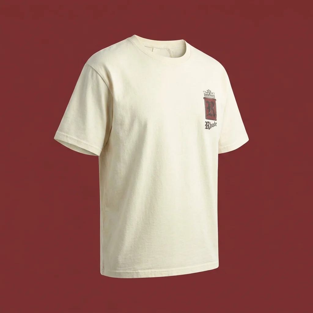 Rhude Fumar 91 Tee - Vintage White / Black / Red