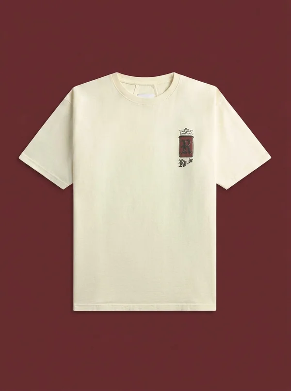 Rhude Fumar 91 Tee - Vintage White / Black / Red