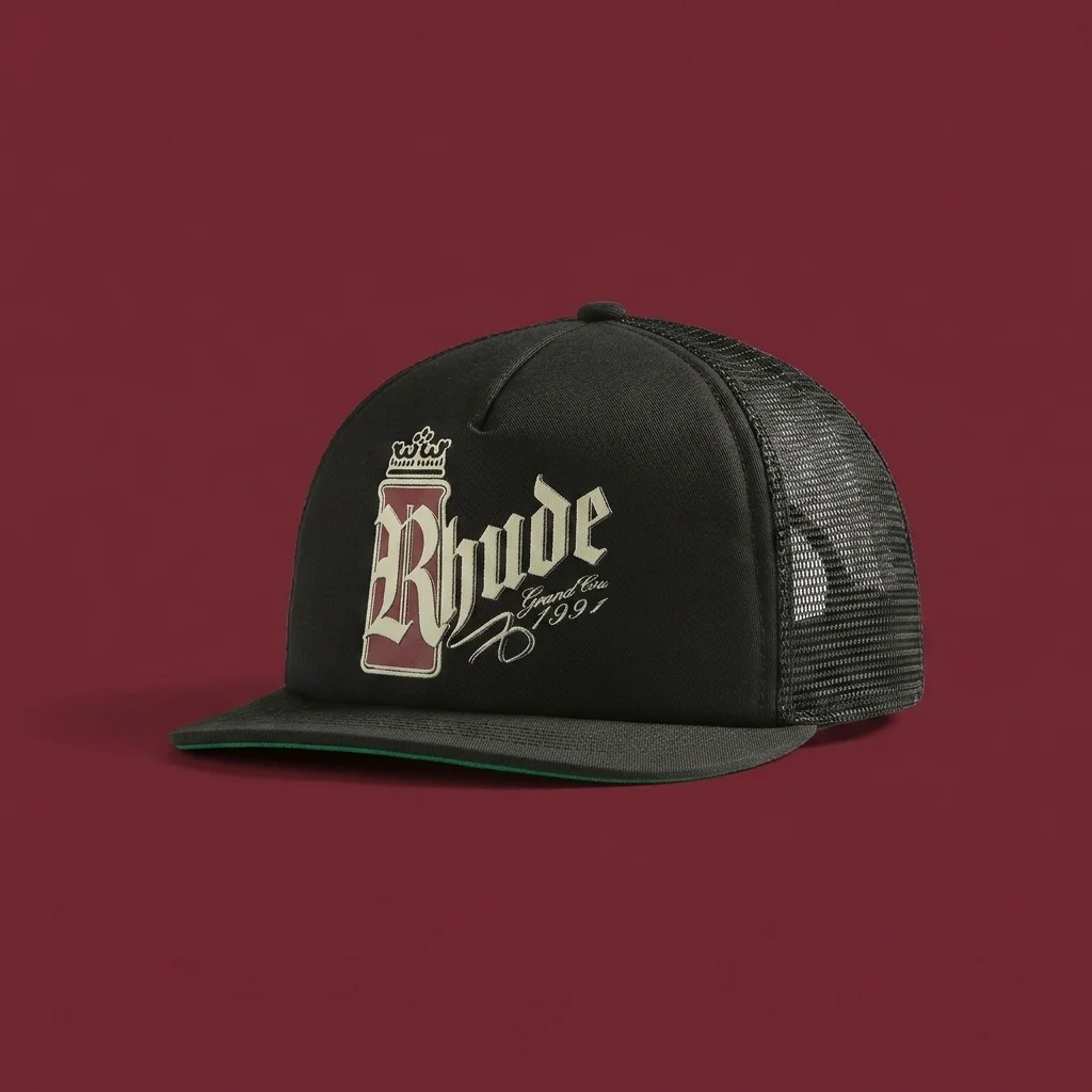 Rhude Fumar 91 Trucker Hat - Black / White / Red